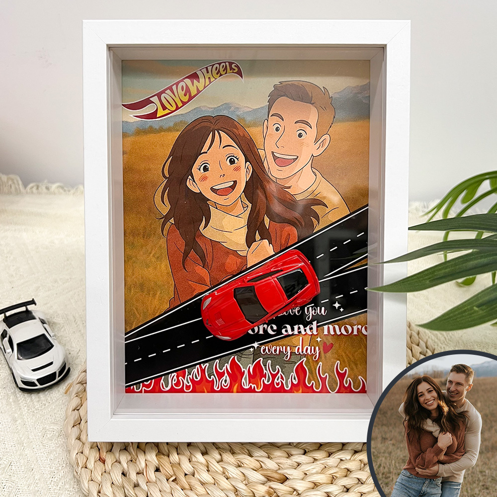Custom Car Display Anime Portrait Frame