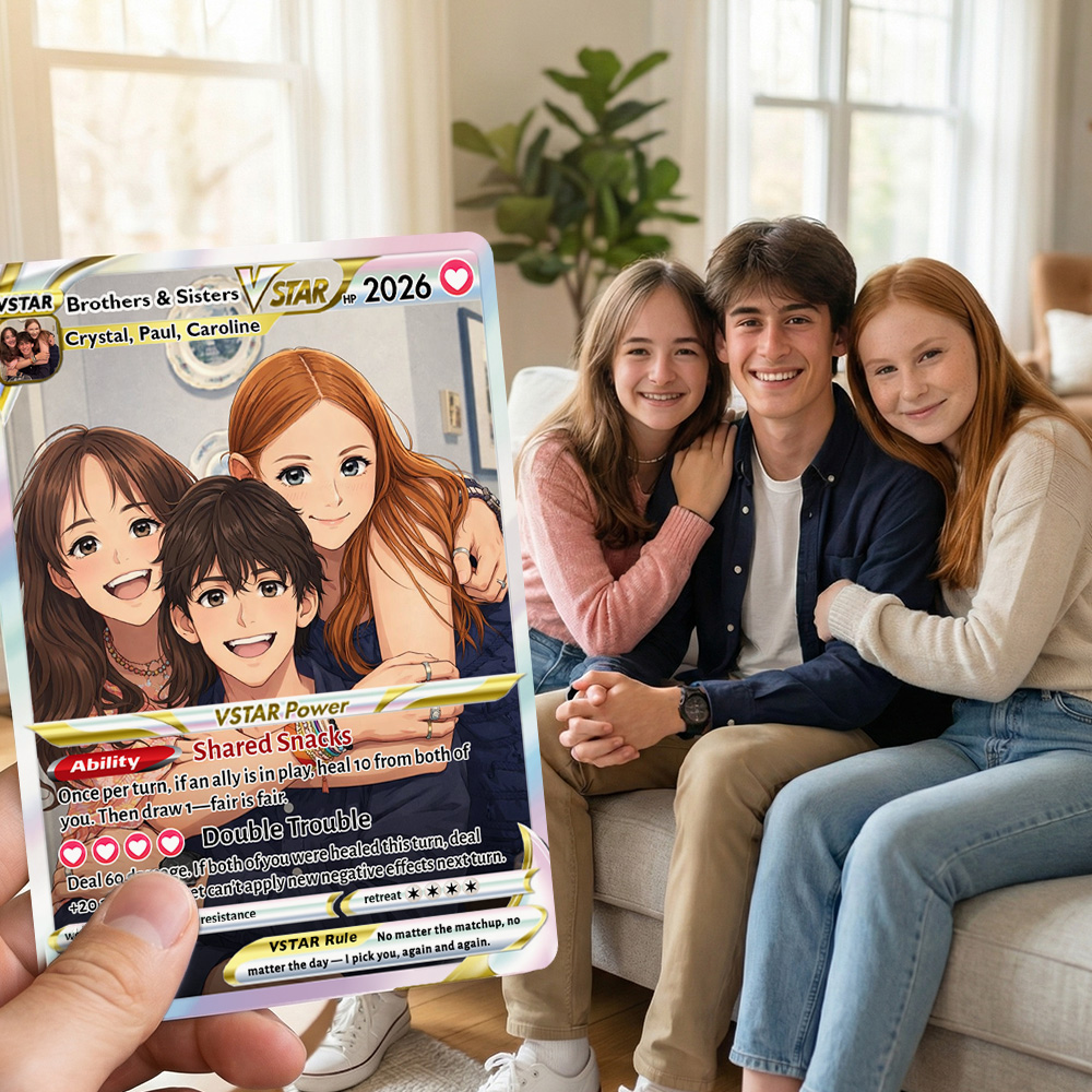 50% OFF💕Personalized Brothers & Sisters Anime Trading Card