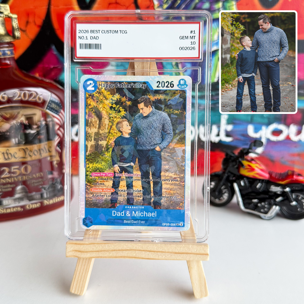 Custom Anime Photo OP TCG Card For Dad
