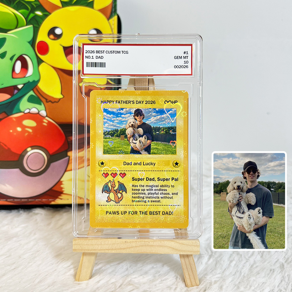 50%OFF 🐶 Custom Anime Photo Dad & Pet Base Set Card Pokecard