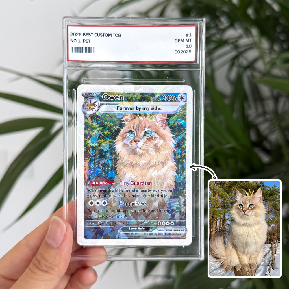 50%OFF🐶Custom 30 Years Anime Pet Photo Limited Edition Basic Card Pokecard