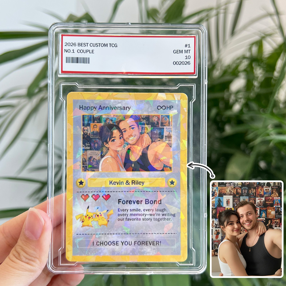 50%OFF❤️Custom Anime Couple Photo & Sprite Base Set Card Pokecard Gift