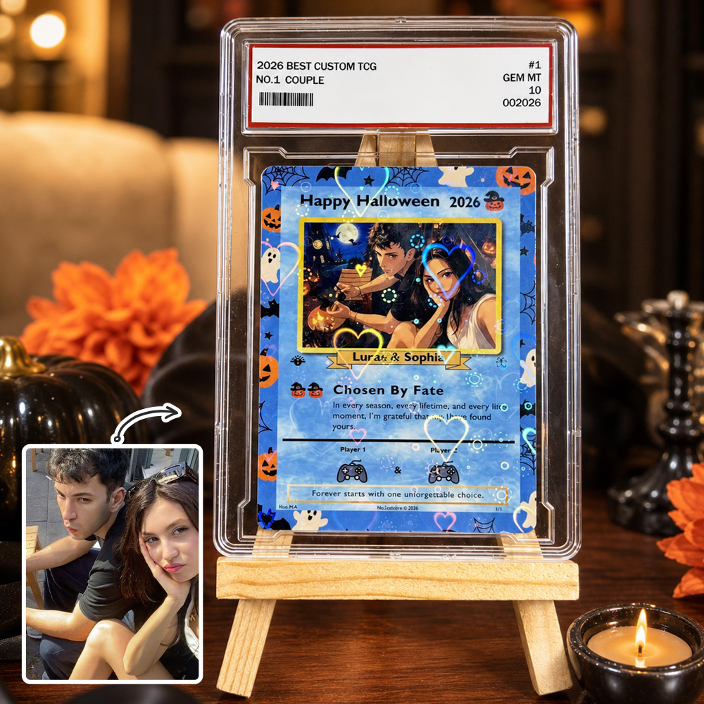 50% OFF🎃Personalized Halloween Couple Player Anime Art Classic Card Pokecard