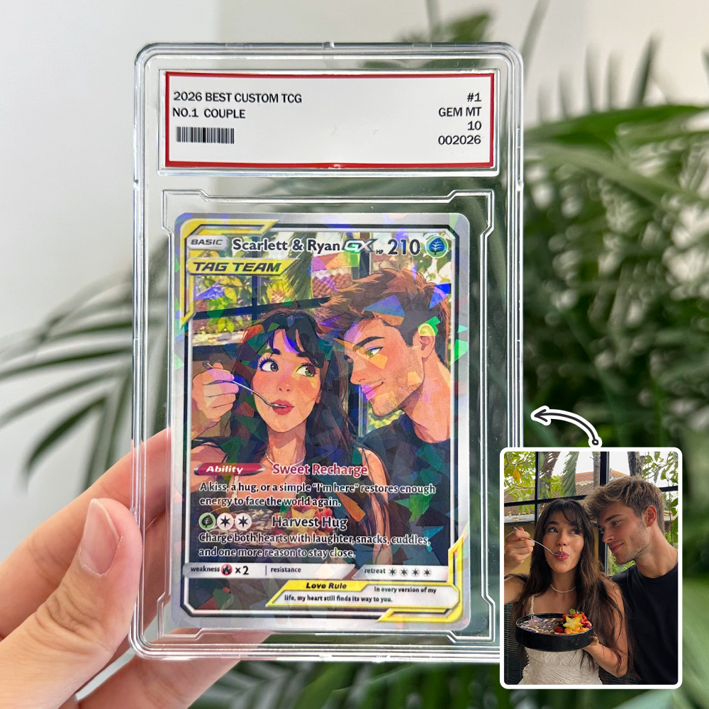 50% OFF💛Custom Couple Photo Anime Art GX TAG TEAM Card Pokecard