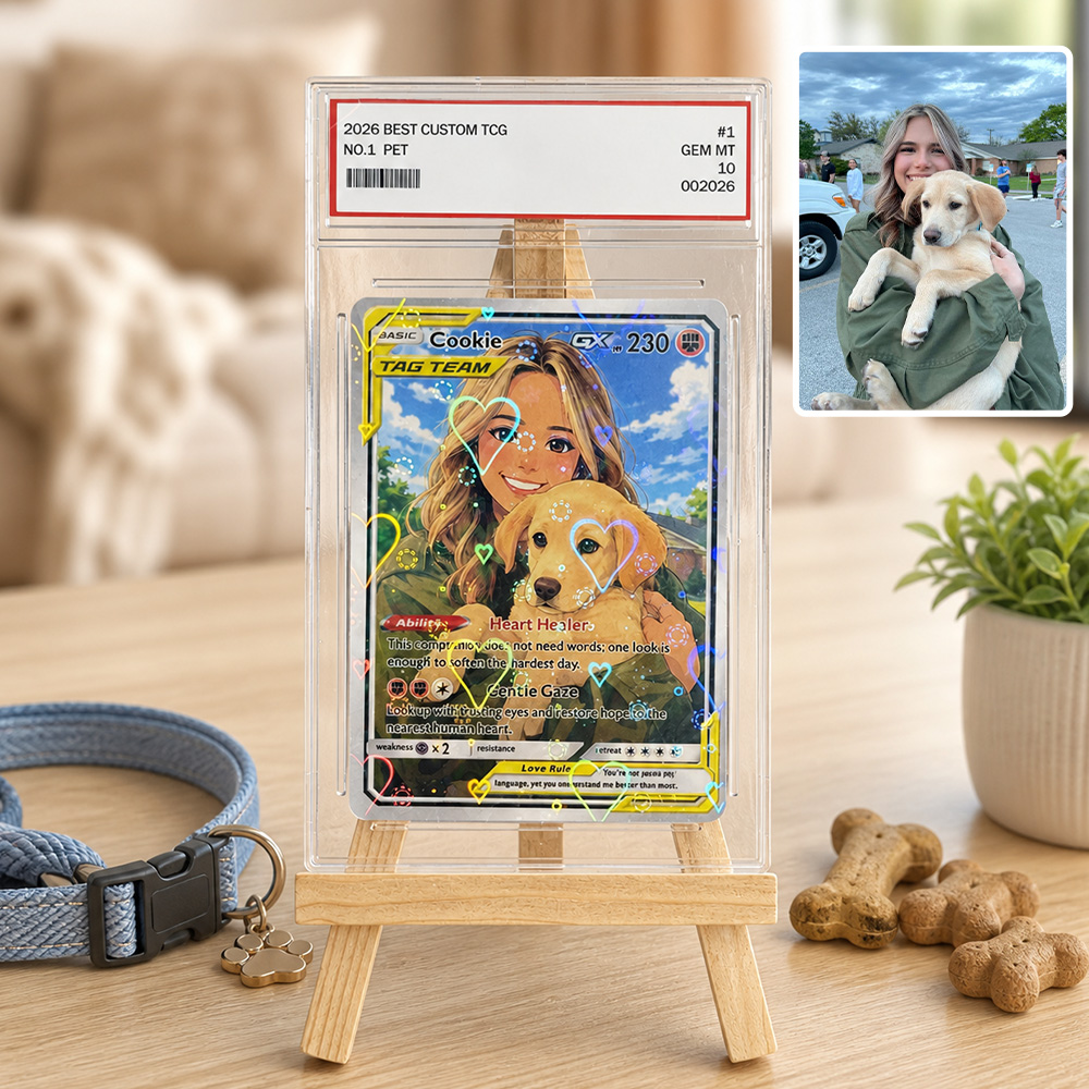 50% OFF🐶Custom Pet Photo Anime Art GX TAG TEAM Card Pokecard