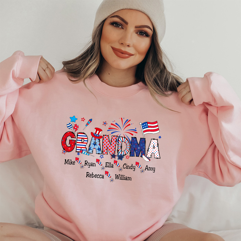 Personalized Mama 4th Of July T-Shirt, Independence Day T-shirt