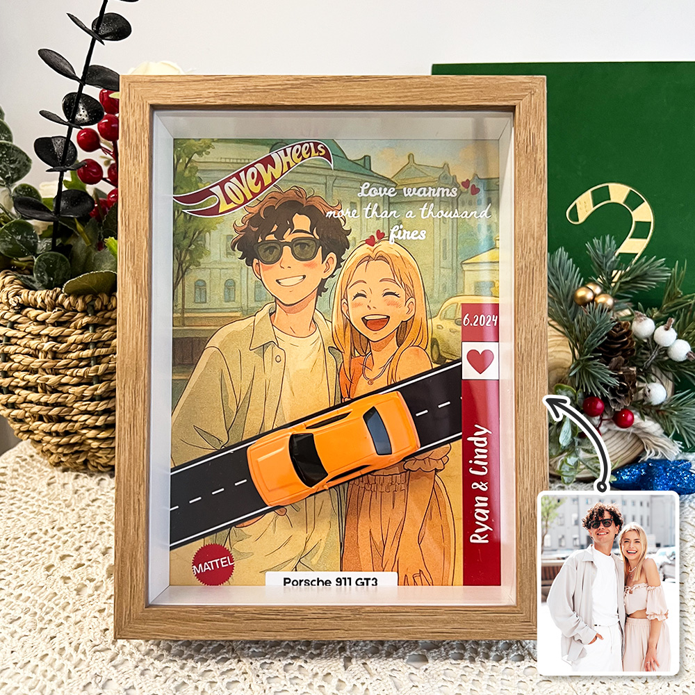 Custom Car Display Anime Portrait Frame