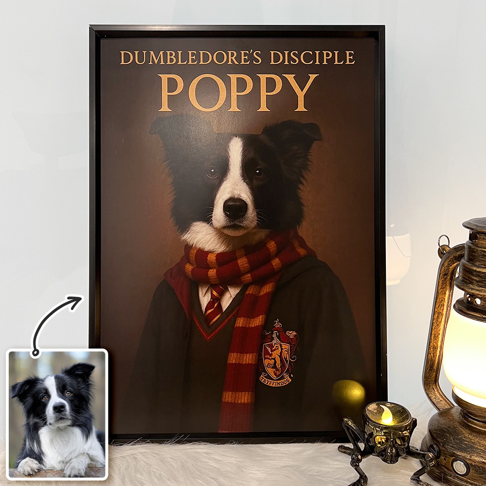 Custom Pet Harry Pawter Portrait Wall Art🦇🪄