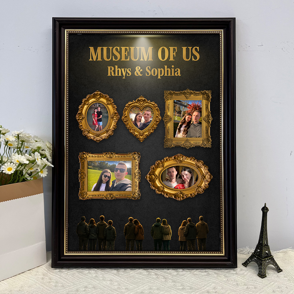 Custom Museum of Us Photo Frame Gift For Couples