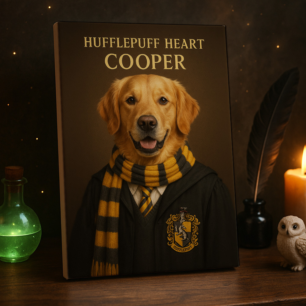 Custom Pet Harry Pawter Portrait Wall Art🦇🪄
