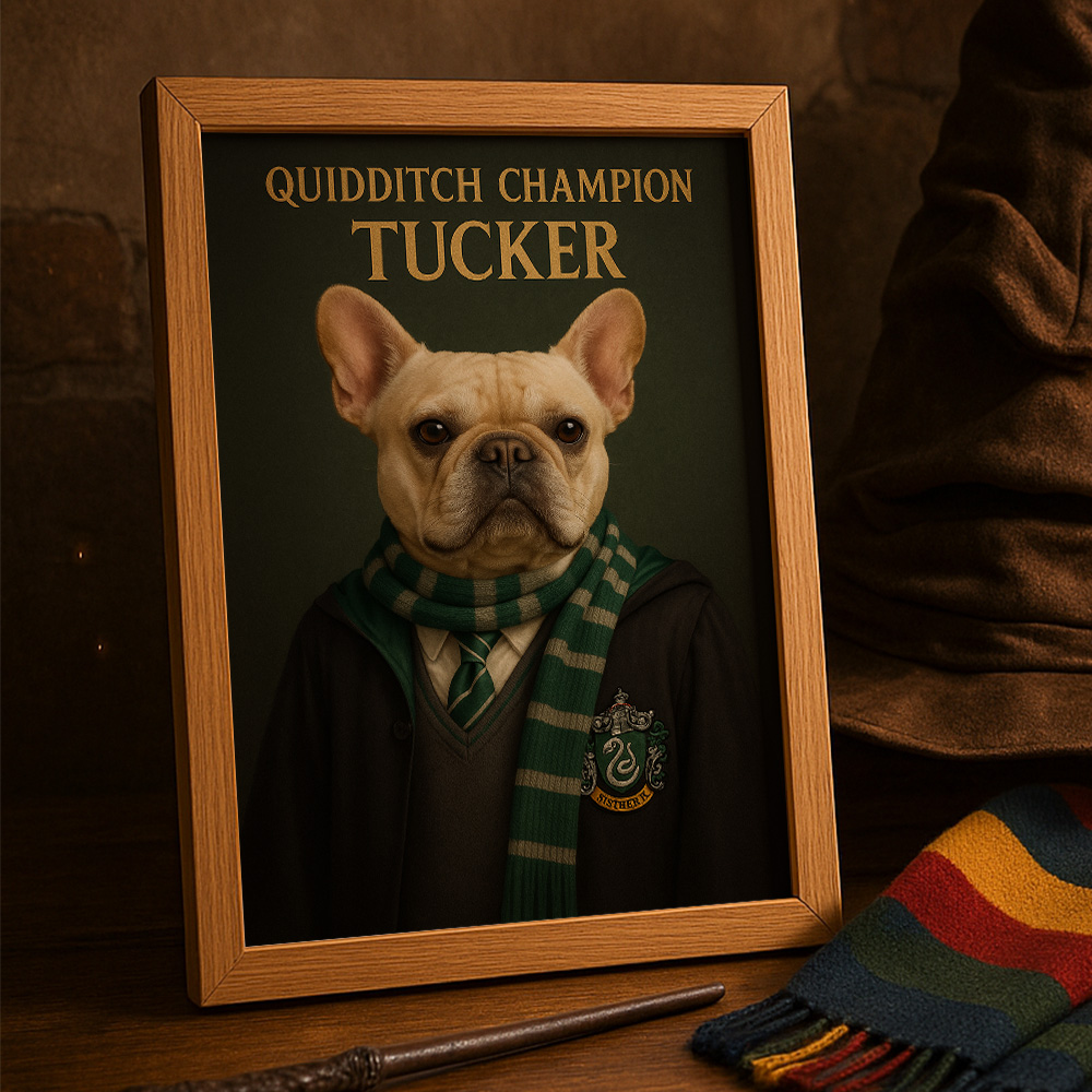 Custom Pet Harry Pawter Portrait Wall Art🦇🪄