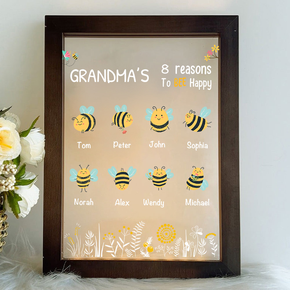 🐝Mama/Grandma's Reasons To Bee Happy Customized LED Night Light