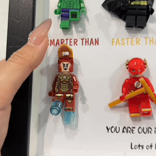 50%OFF ⭐️ Dad You Are Our Favorite Superhero-Custom 8 Superhero Figures Led Light Box Frame