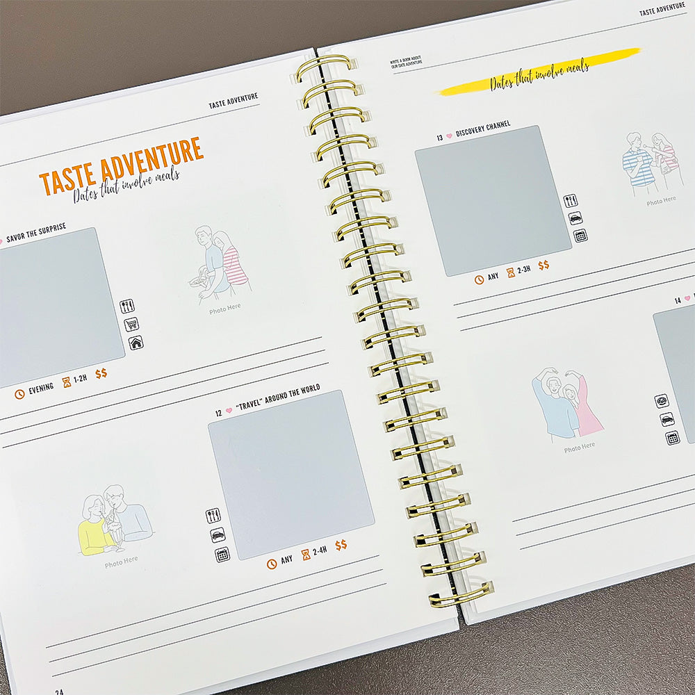 Custom Write A Book About Our Date Adventure-6in1 Gift Set