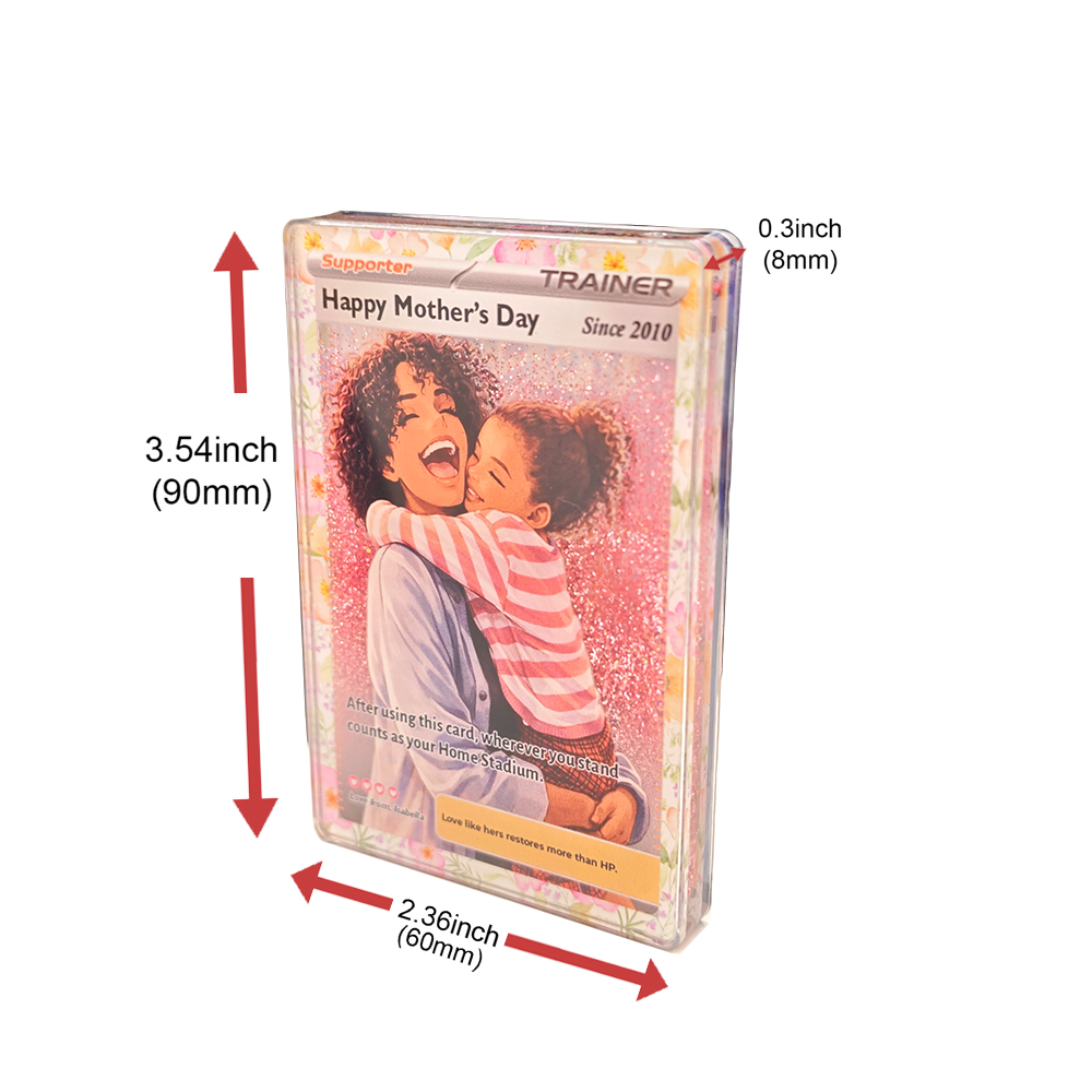 50%OFF🔥Best Mom Ever Flowing Glitter Trainer Card – Heartfelt Mother’s Day Gift for Mom