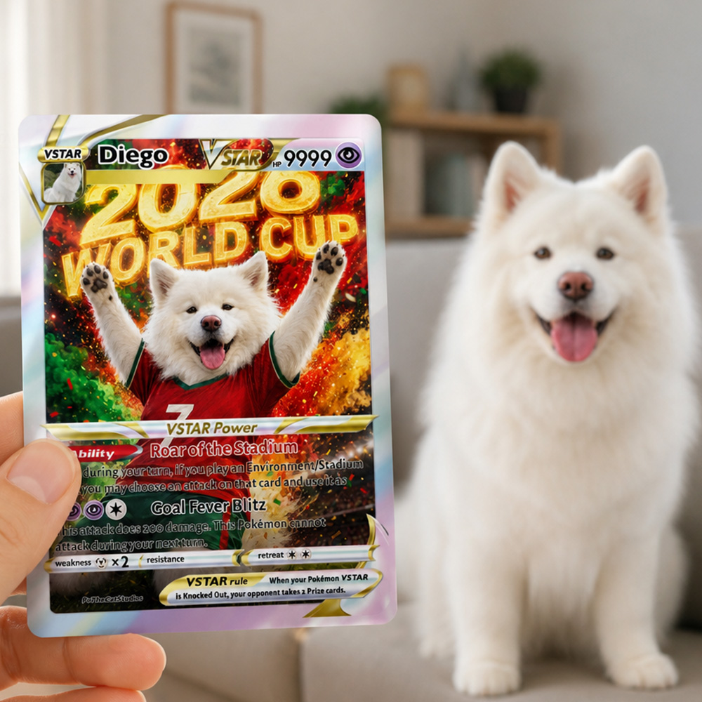 50%OFF🐶Custom Pet Photo Pokecard, 2026 World Cup Soccer Anime Card