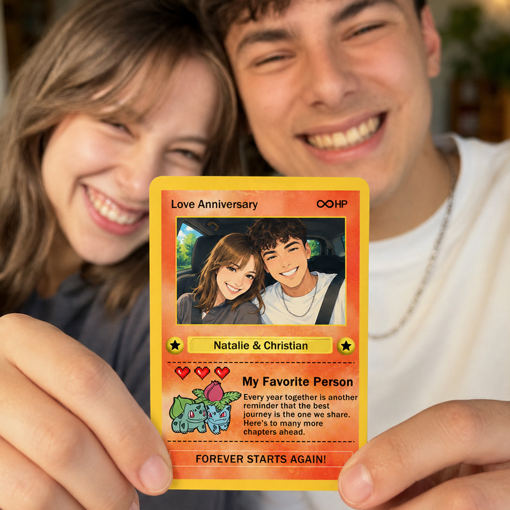 Custom Anime Couple Photo Sprite Base Set Card