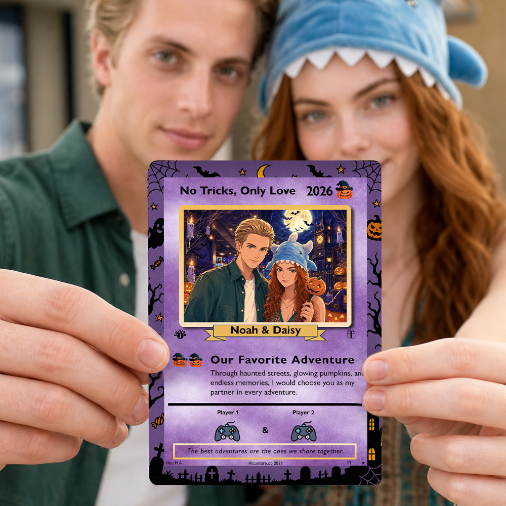 50% OFF🎃Personalized Halloween Couple Player Anime Art Classic Card Pokecard