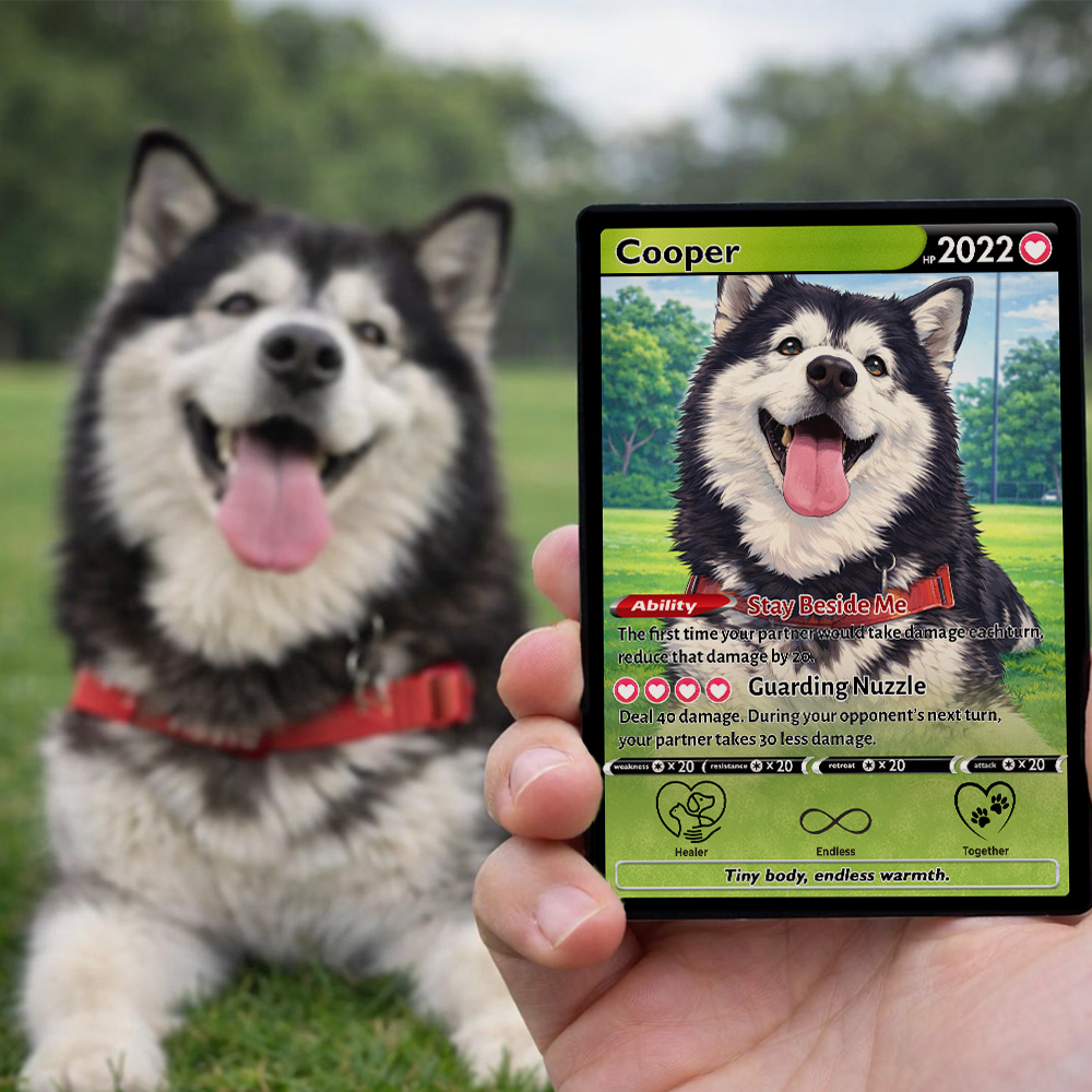 50% OFF🐾Personalized Pet Anime Trainer icon Card