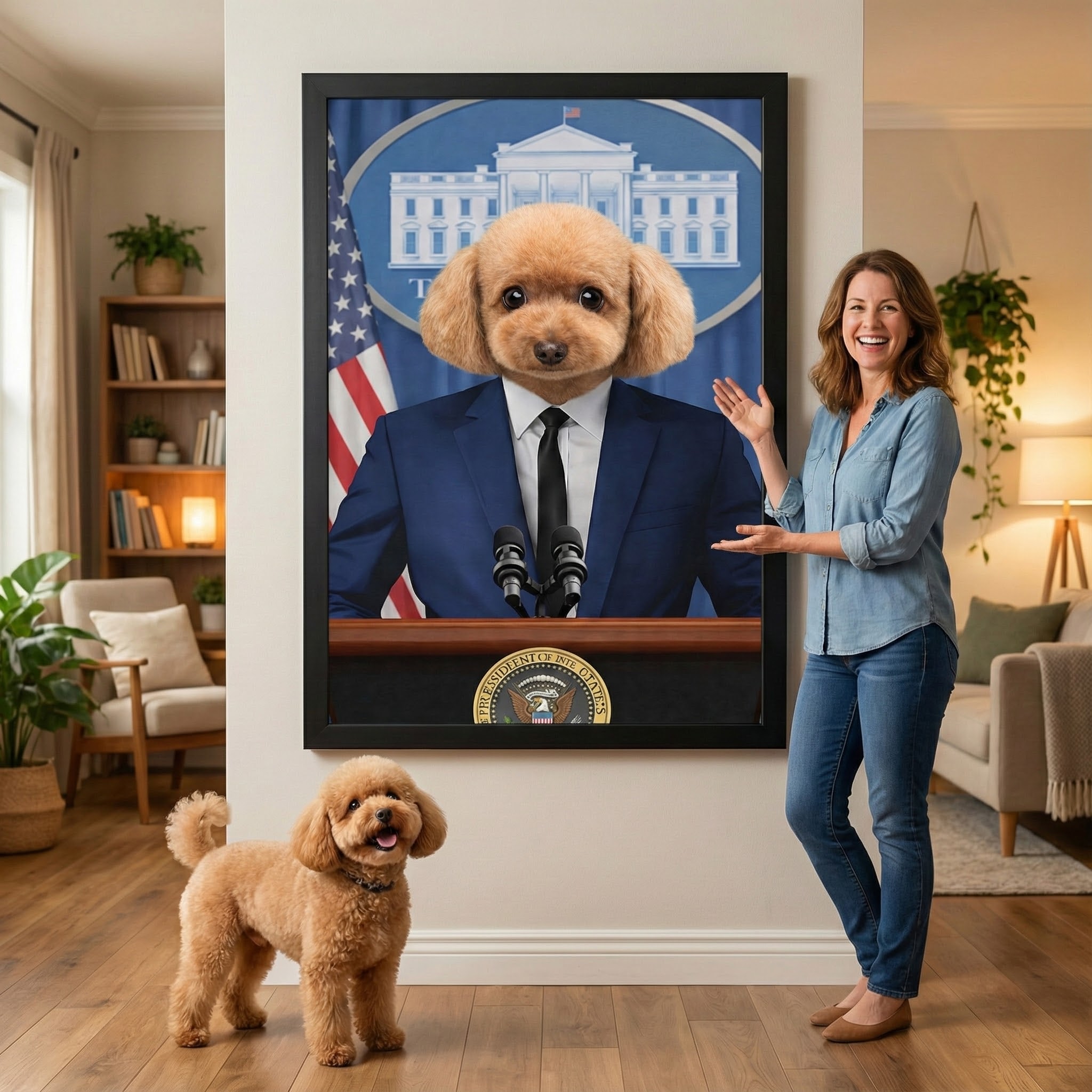Custom Presidential-style Pet Portrait