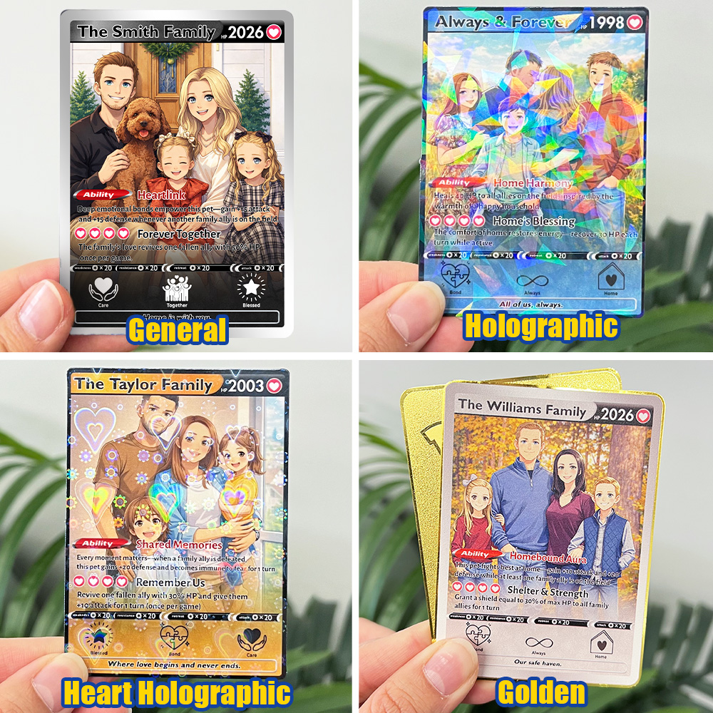 50% OFF💕Personalized Family Anime Trainer icon Card