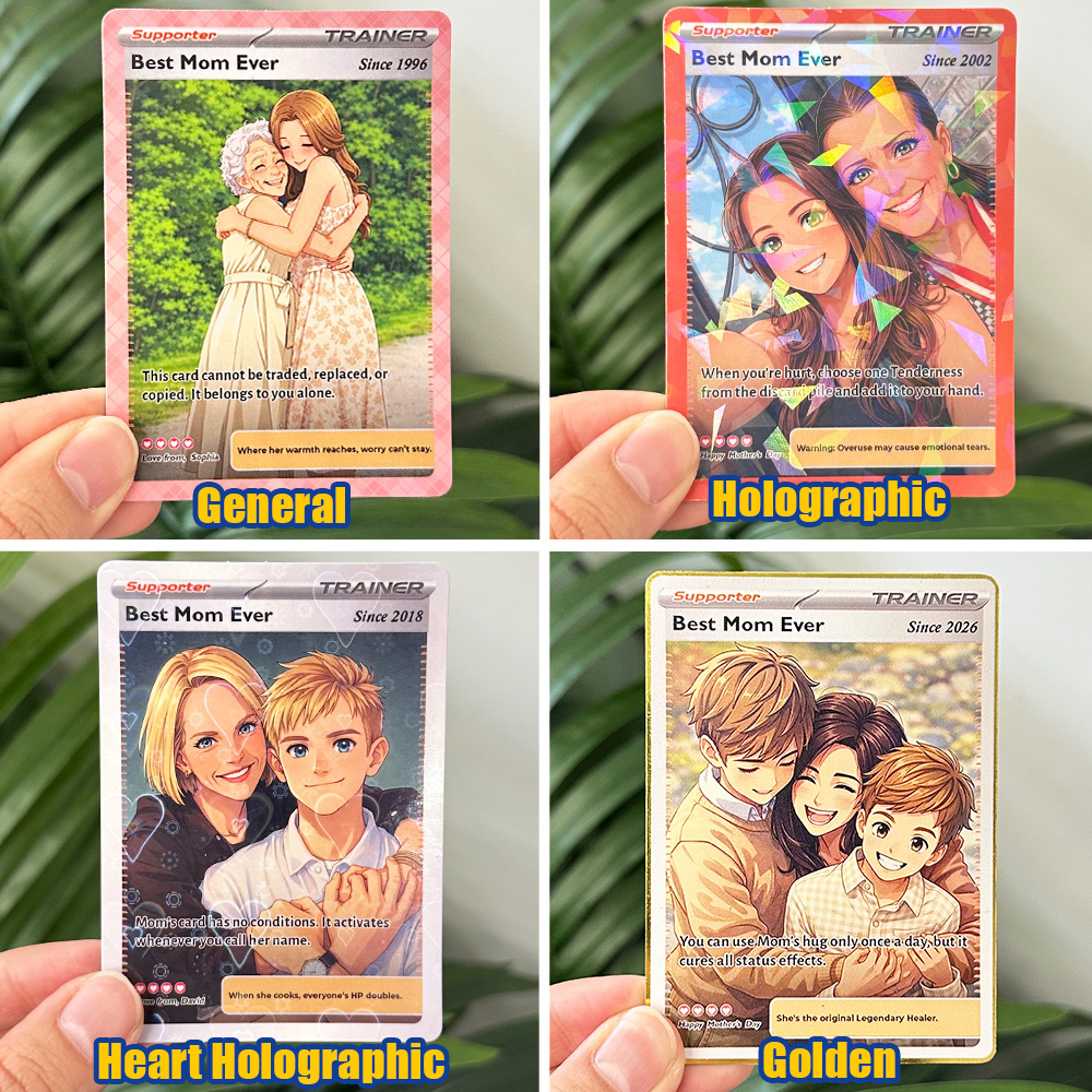 50% OFF🌷Personalized Mom Anime Supporter Trainer Card Pokecard, Mother's Day