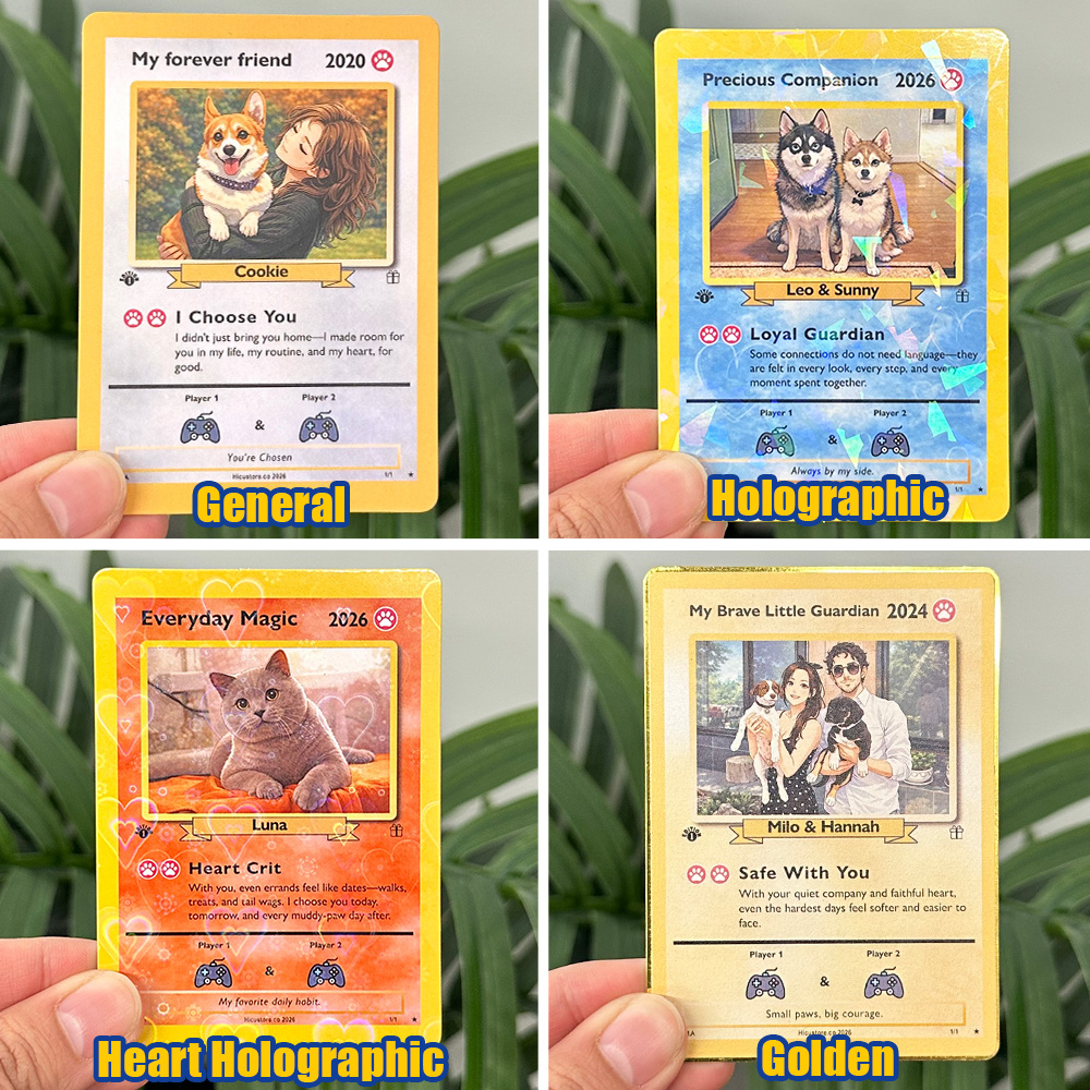 50% OFF🐾Personalized Pet Anime Art Player Card 