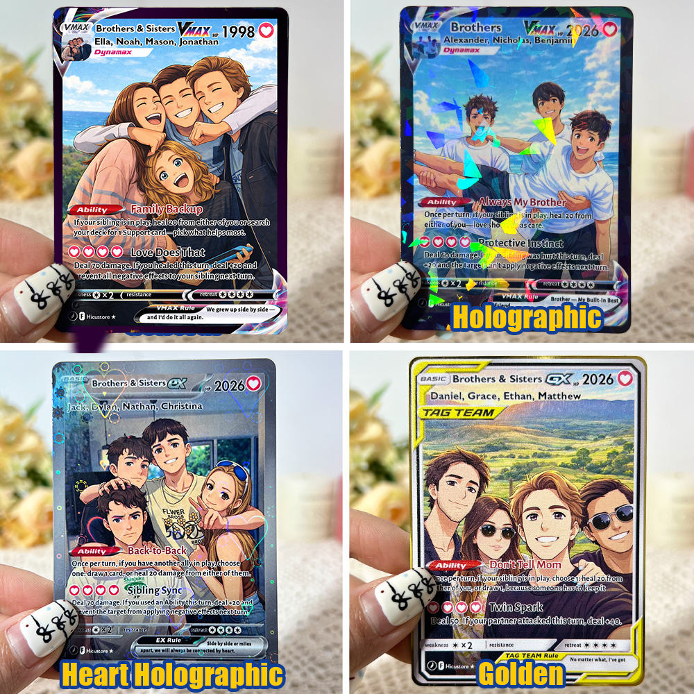 50% OFF💕Personalized Brothers & Sisters Anime Trading Card
