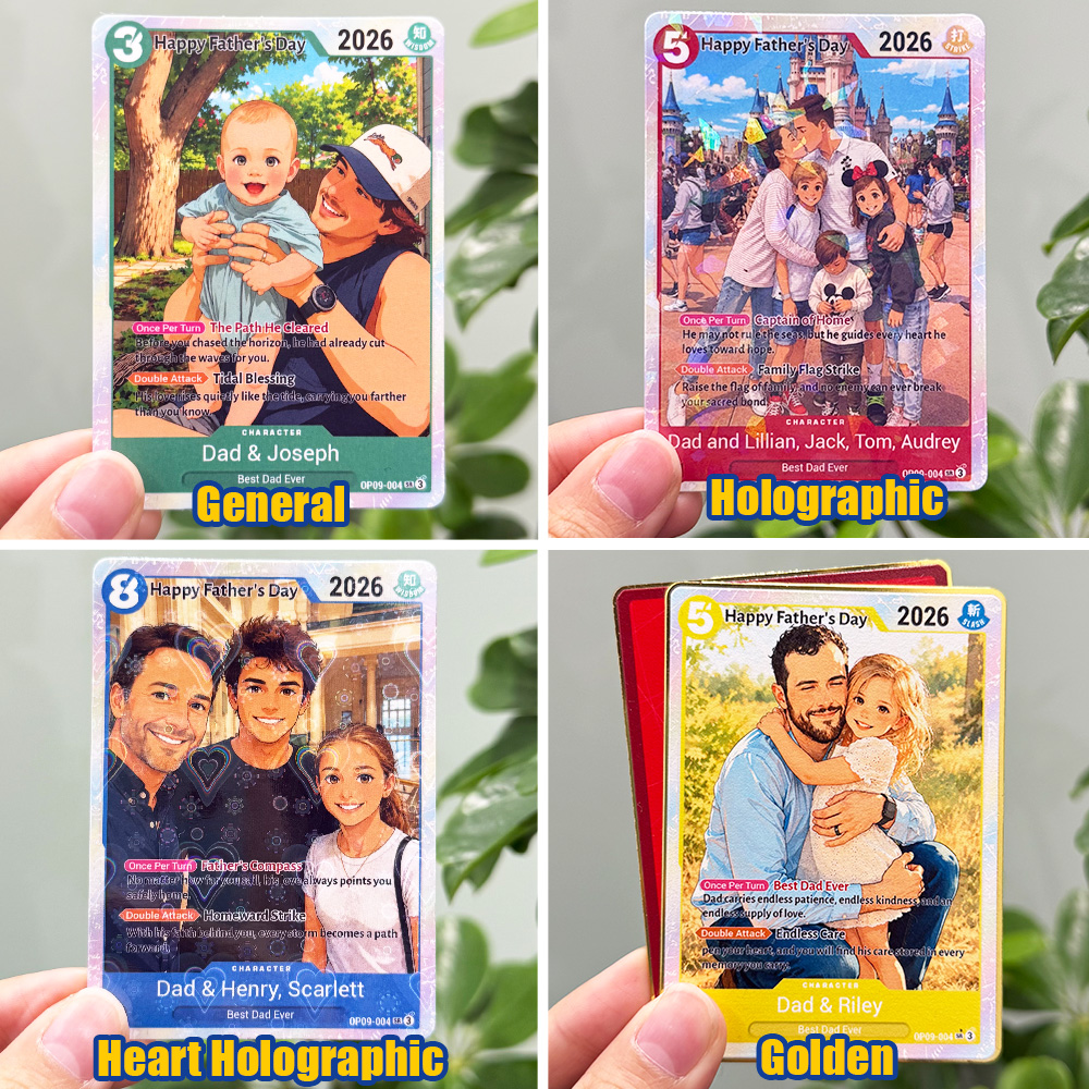 Custom Anime Photo OP TCG Card For Dad