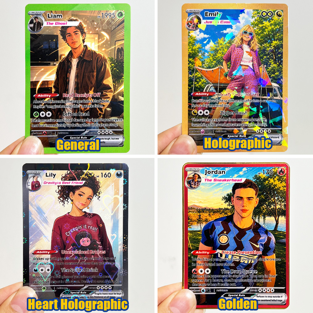 Custom Friend Anime Photo Basic Card Trading Pokecard