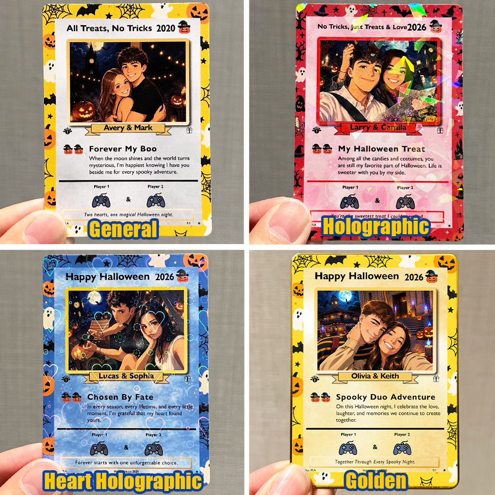 50% OFF🎃Personalized Halloween Couple Player Anime Art Classic Card Pokecard