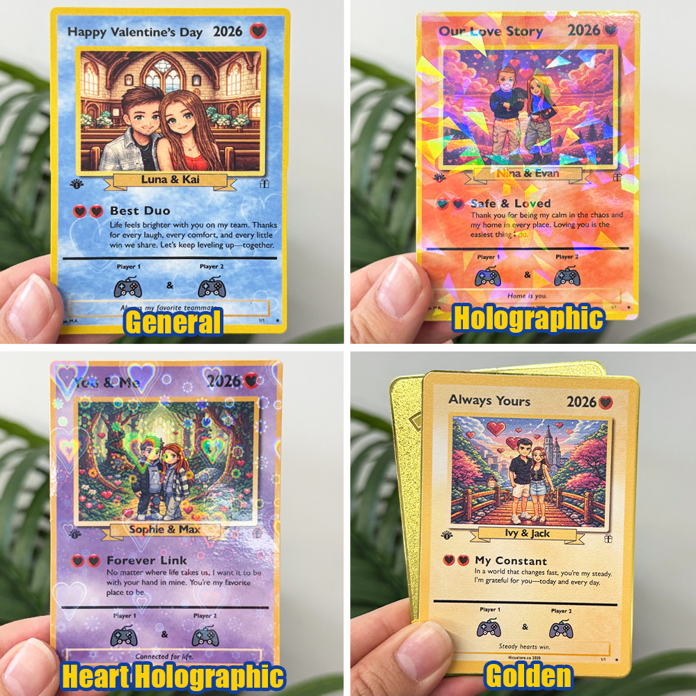50% OFF💕Personalized Couple Anime Art Classic Card Pokecard
