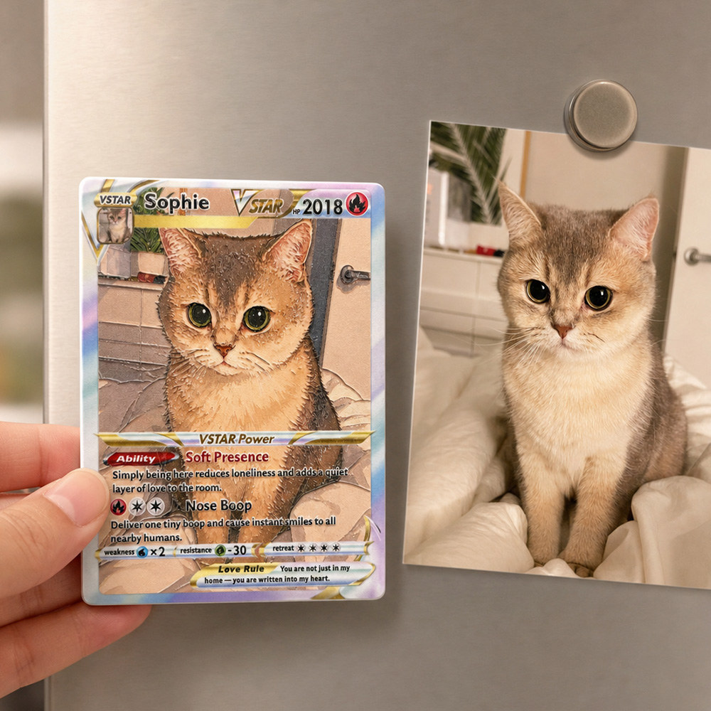 Custom Pet Photo Anime Art Ceramic Magnetic Fridge Magnets