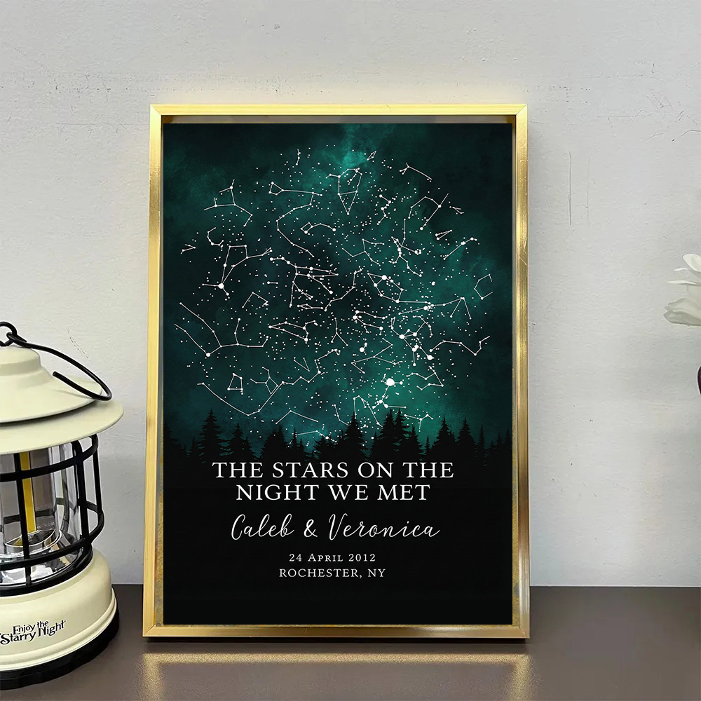 Custom The Sky on Our Wedding Night Print Frame Gift ✨