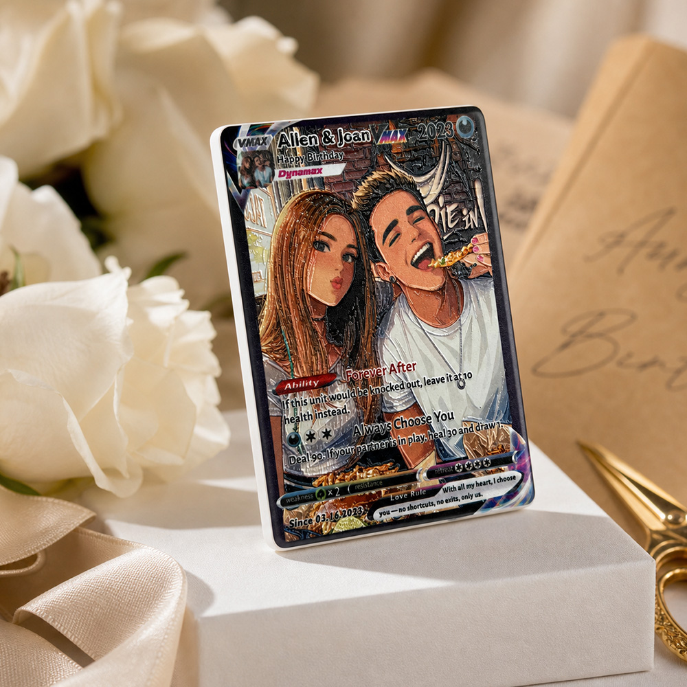 Personalized Couple Photo Anime Art Ceramic Magnetic Fridge Magnets