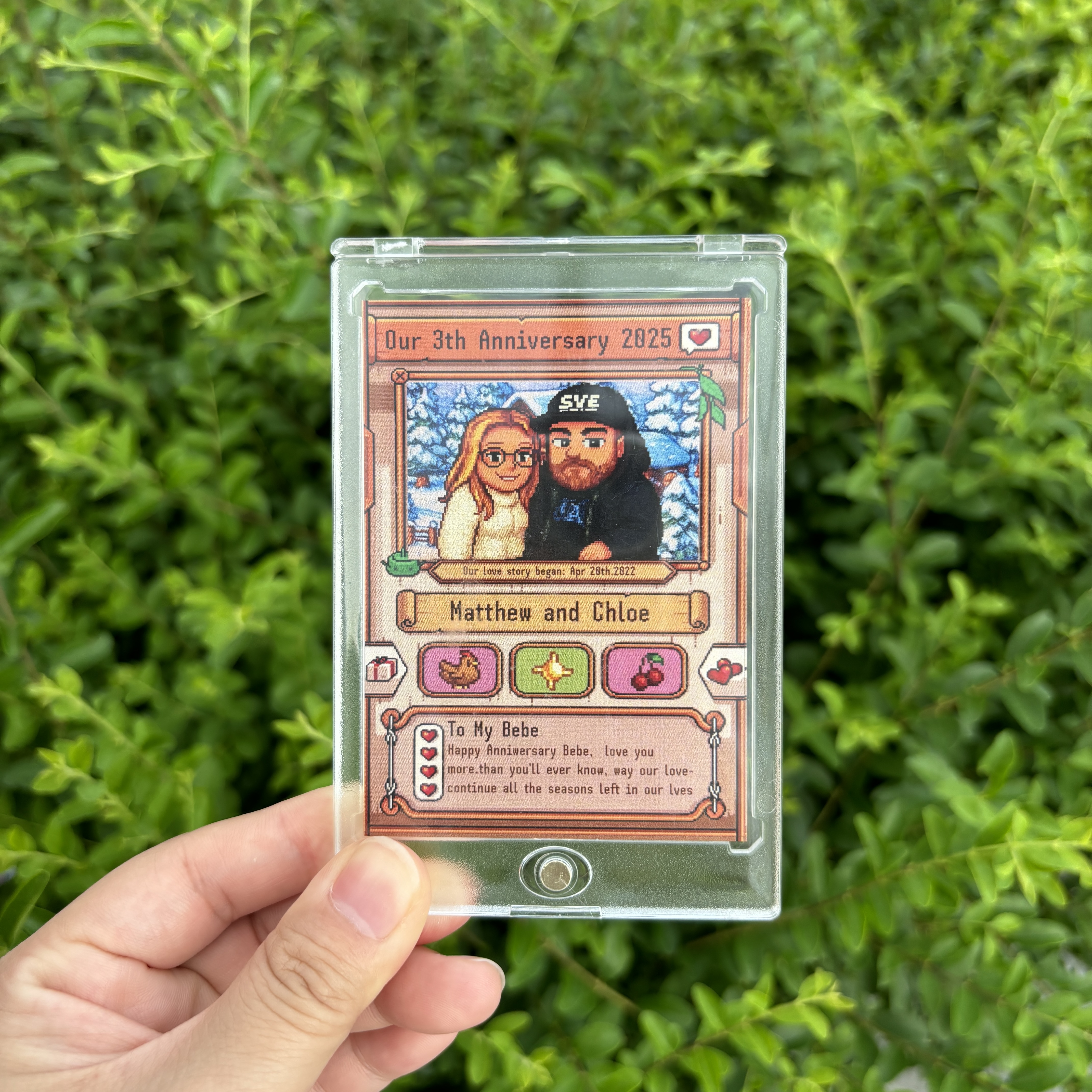 Custom Anniversary Card for Farming Game Lovers