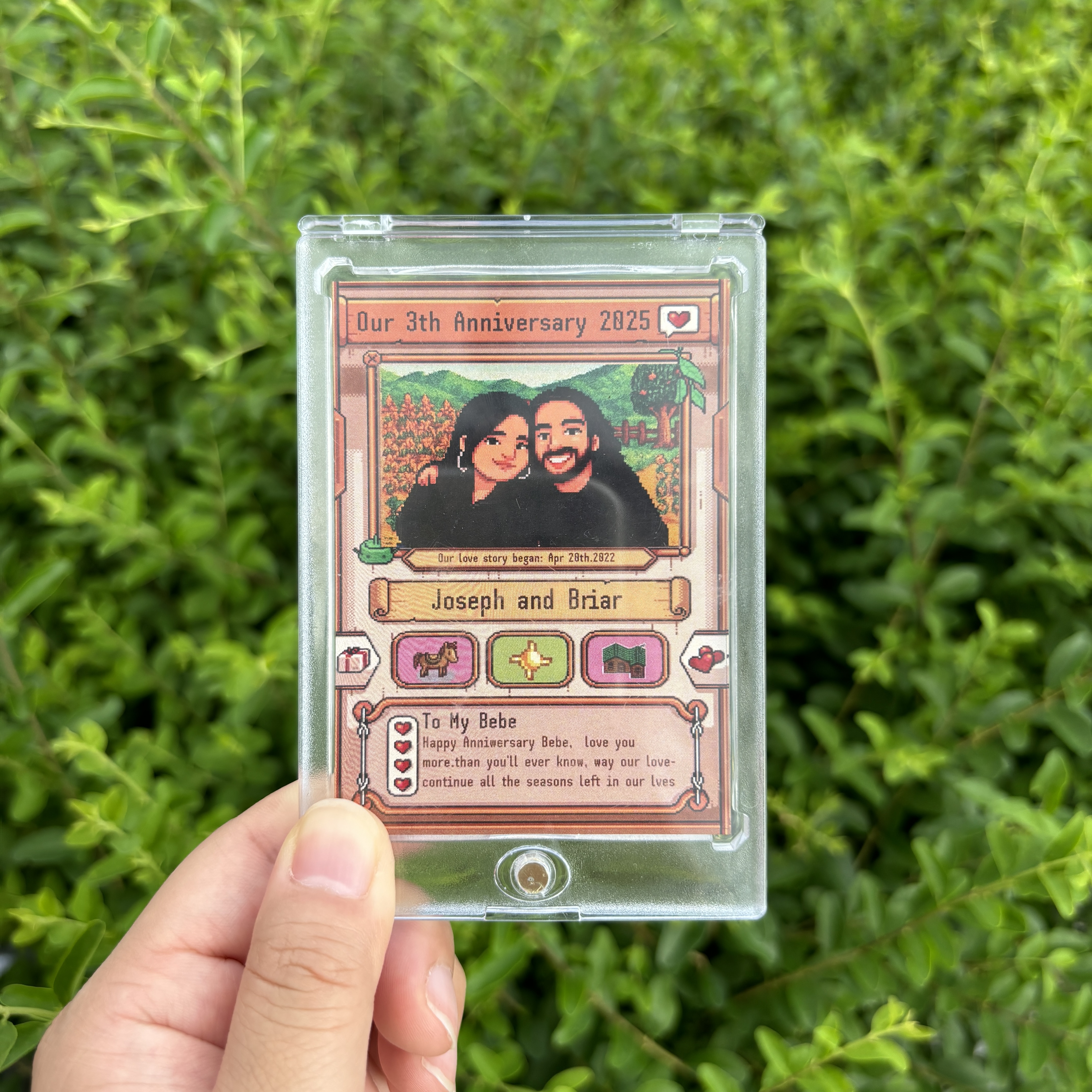 Custom Anniversary Card for Farming Game Lovers