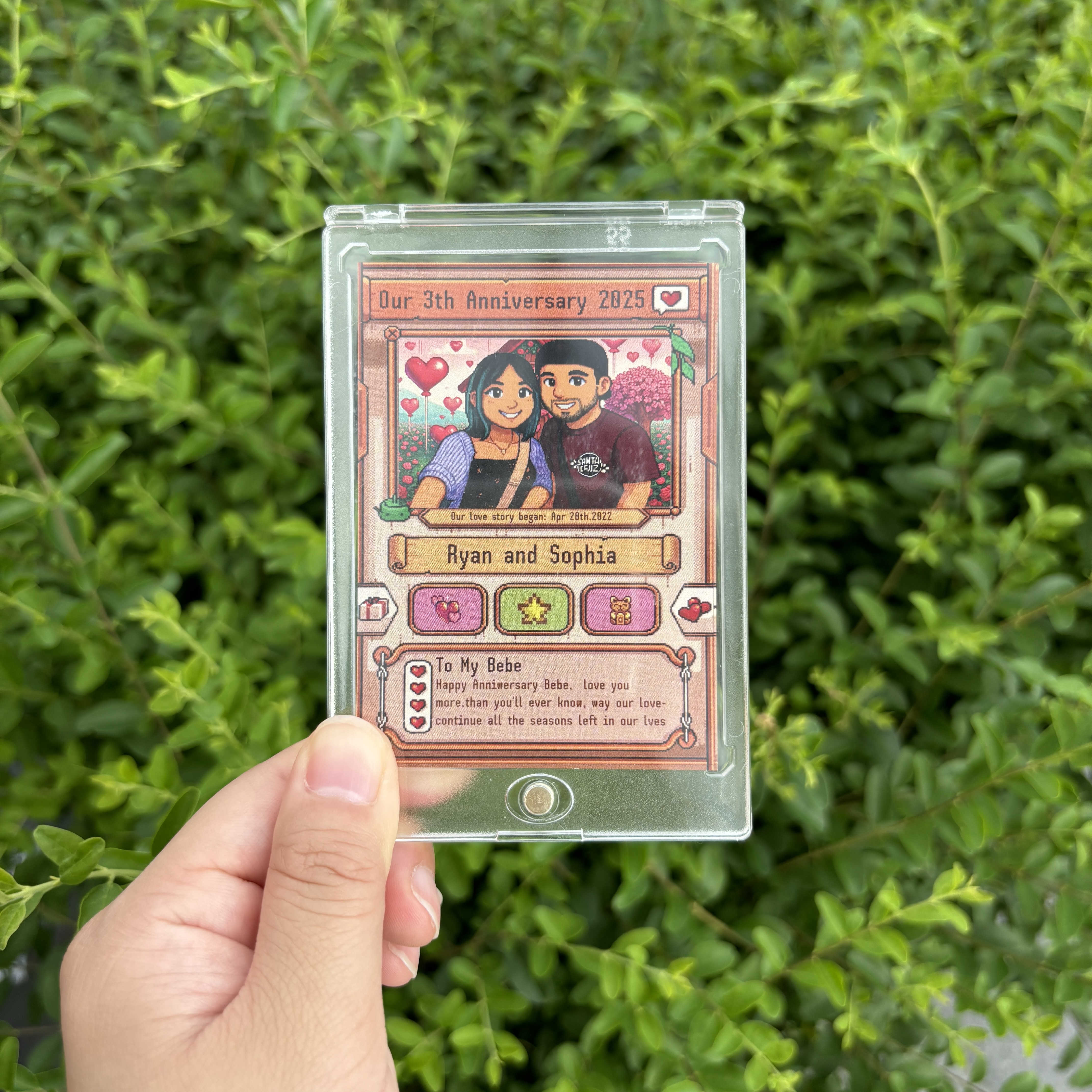 Custom Anniversary Card for Farming Game Lovers