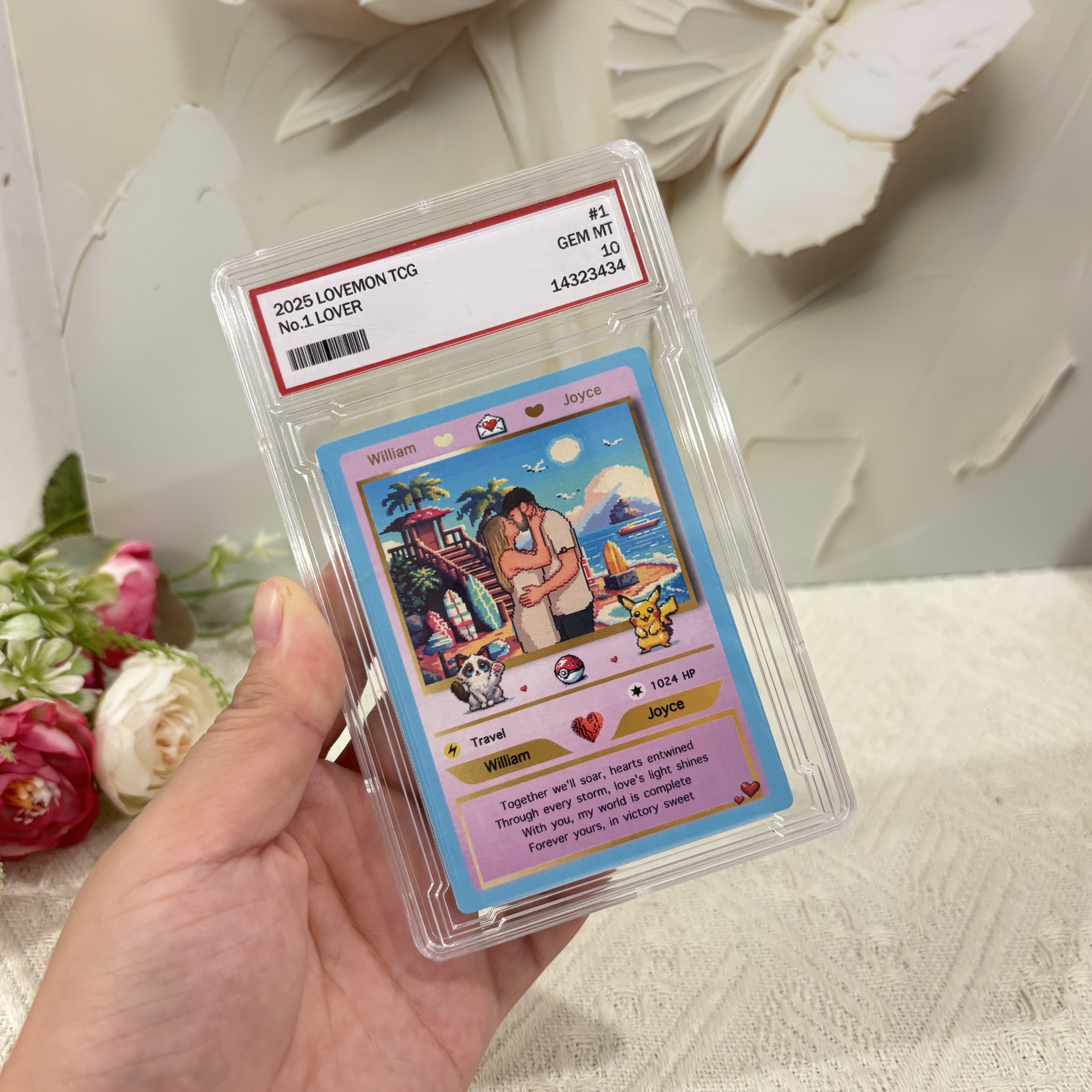 50% OFF💕Personalized Pixel Art Themed Card