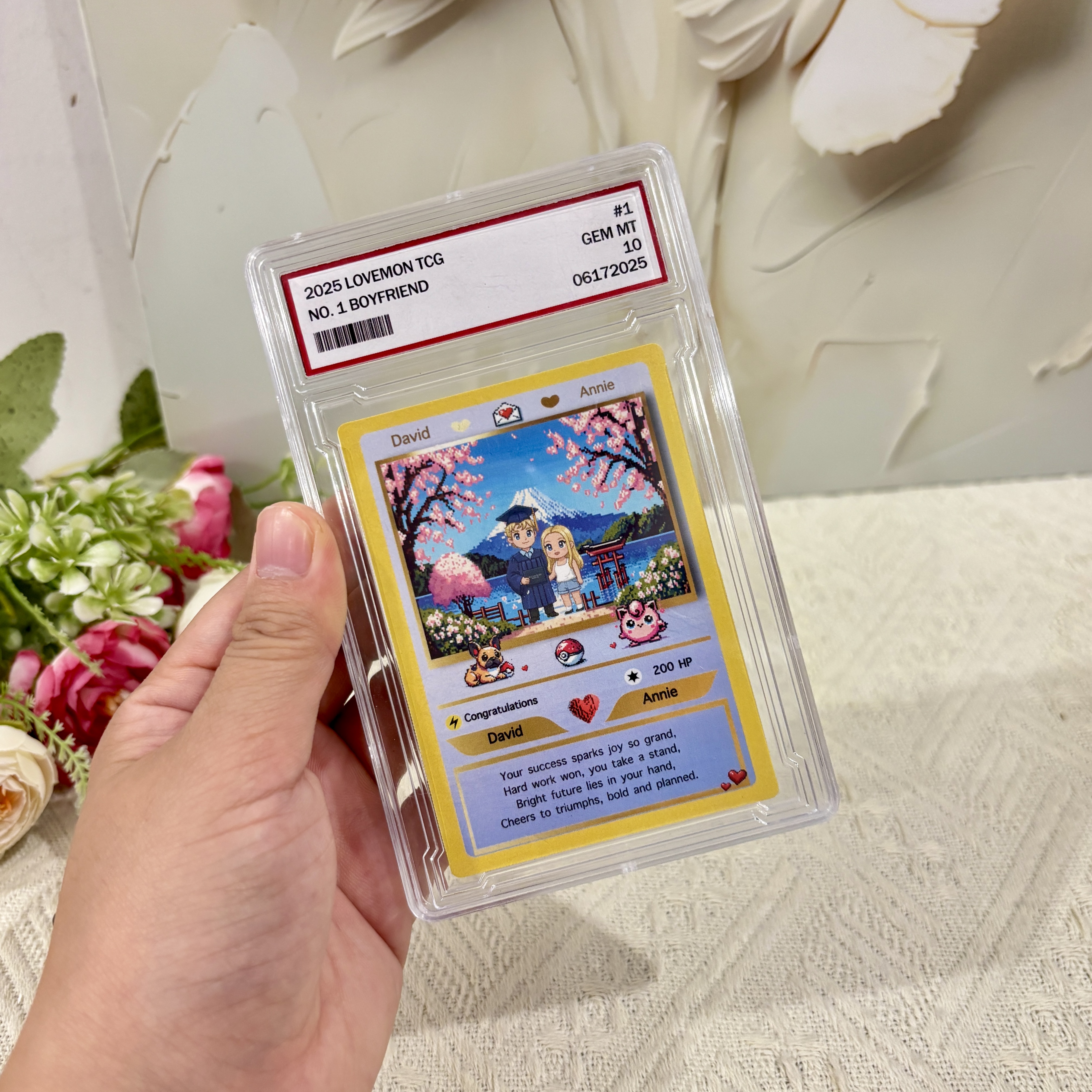 50% OFF💕Personalized Pixel Art Themed Card