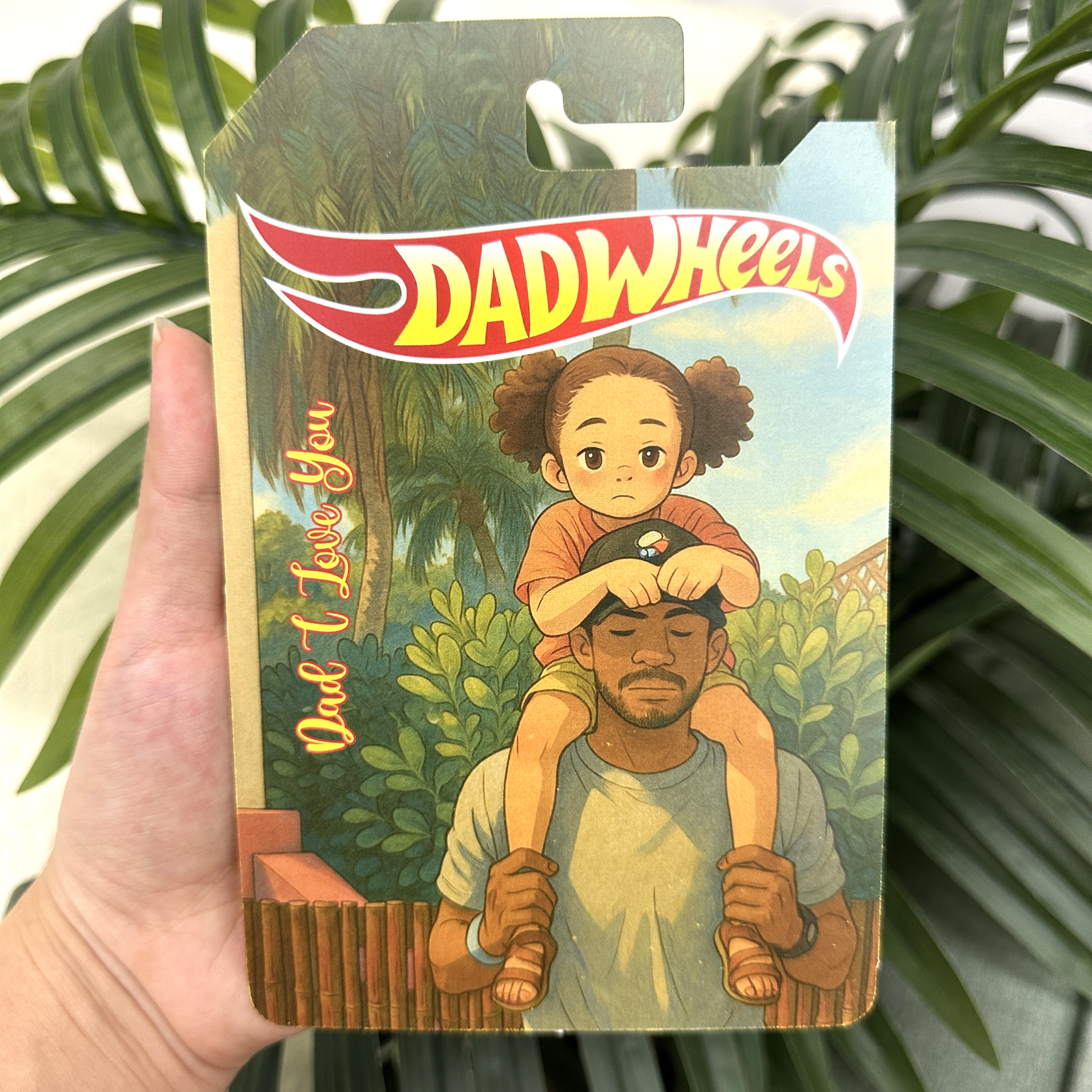 Custom Cartoon Style Toy Car Packaging for Dad or Love