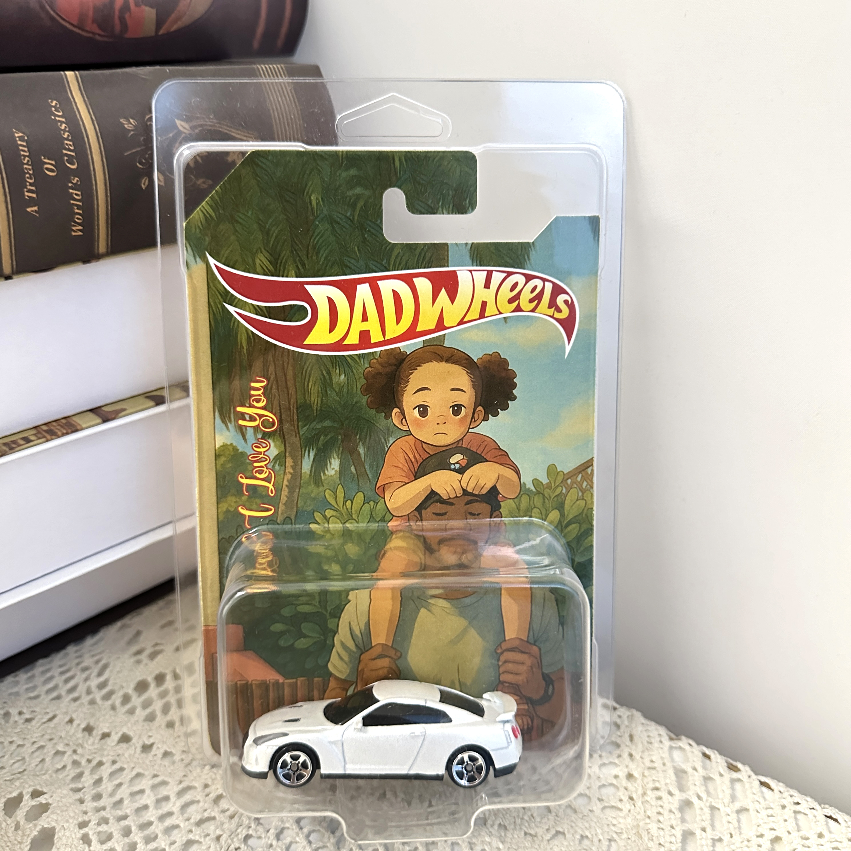 Custom Cartoon Style Toy Car Packaging for Dad or Love