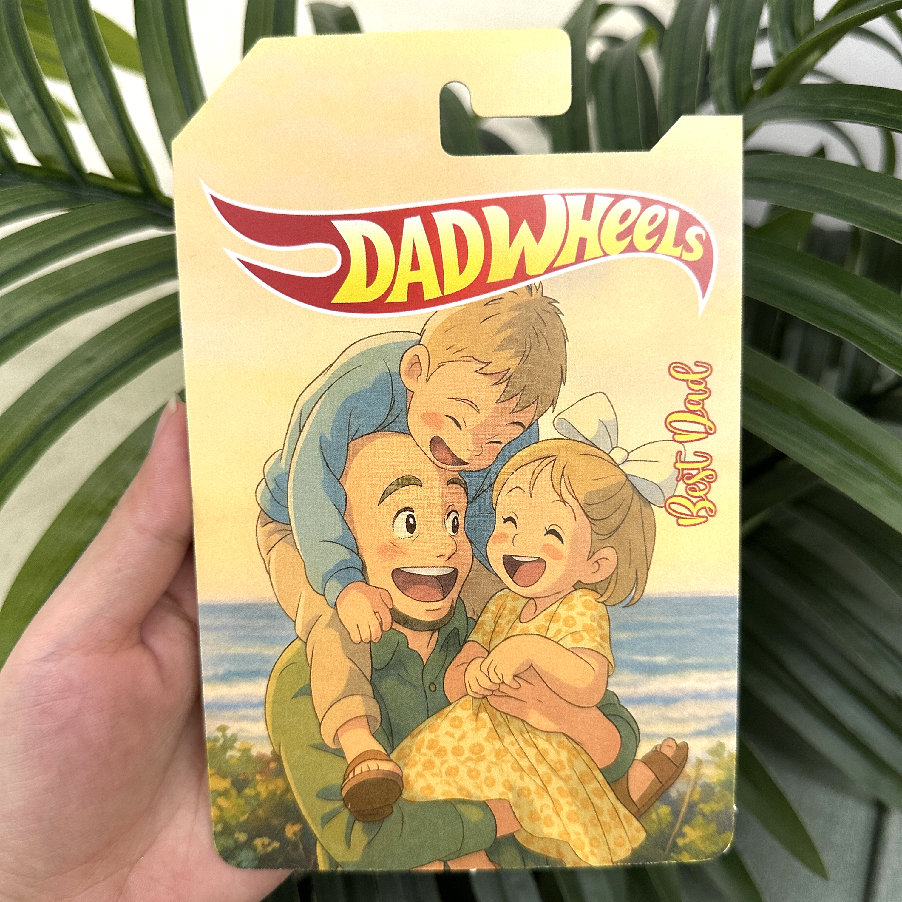 Custom Cartoon Style Toy Car Packaging for Dad or Love