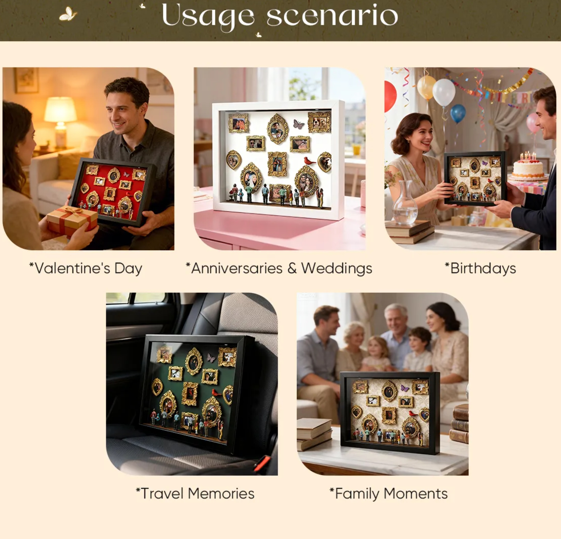 Custom Photo Mini Museum Shadow  Frames & Figurines 🖼️