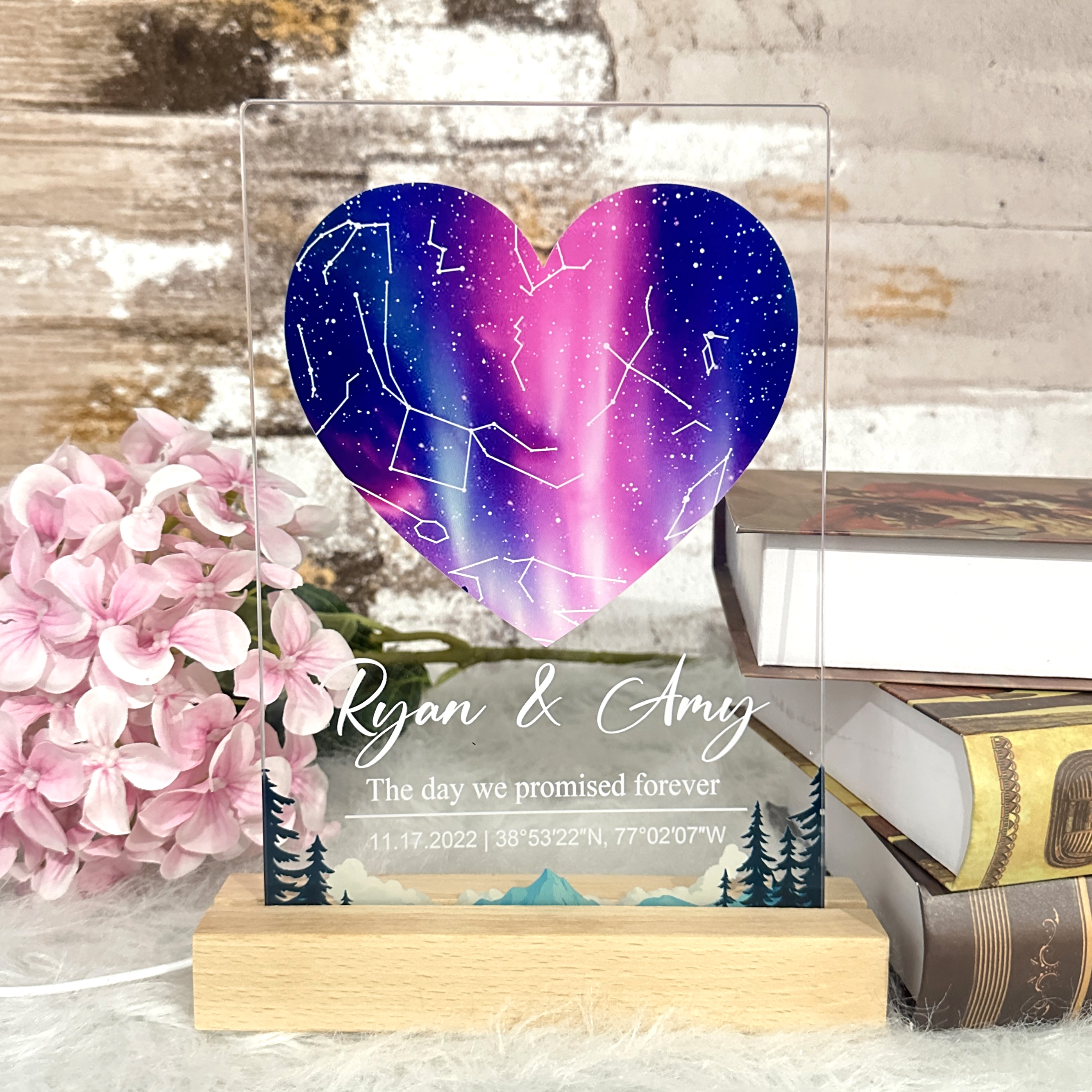 Custom Constellation Star Map Night Light