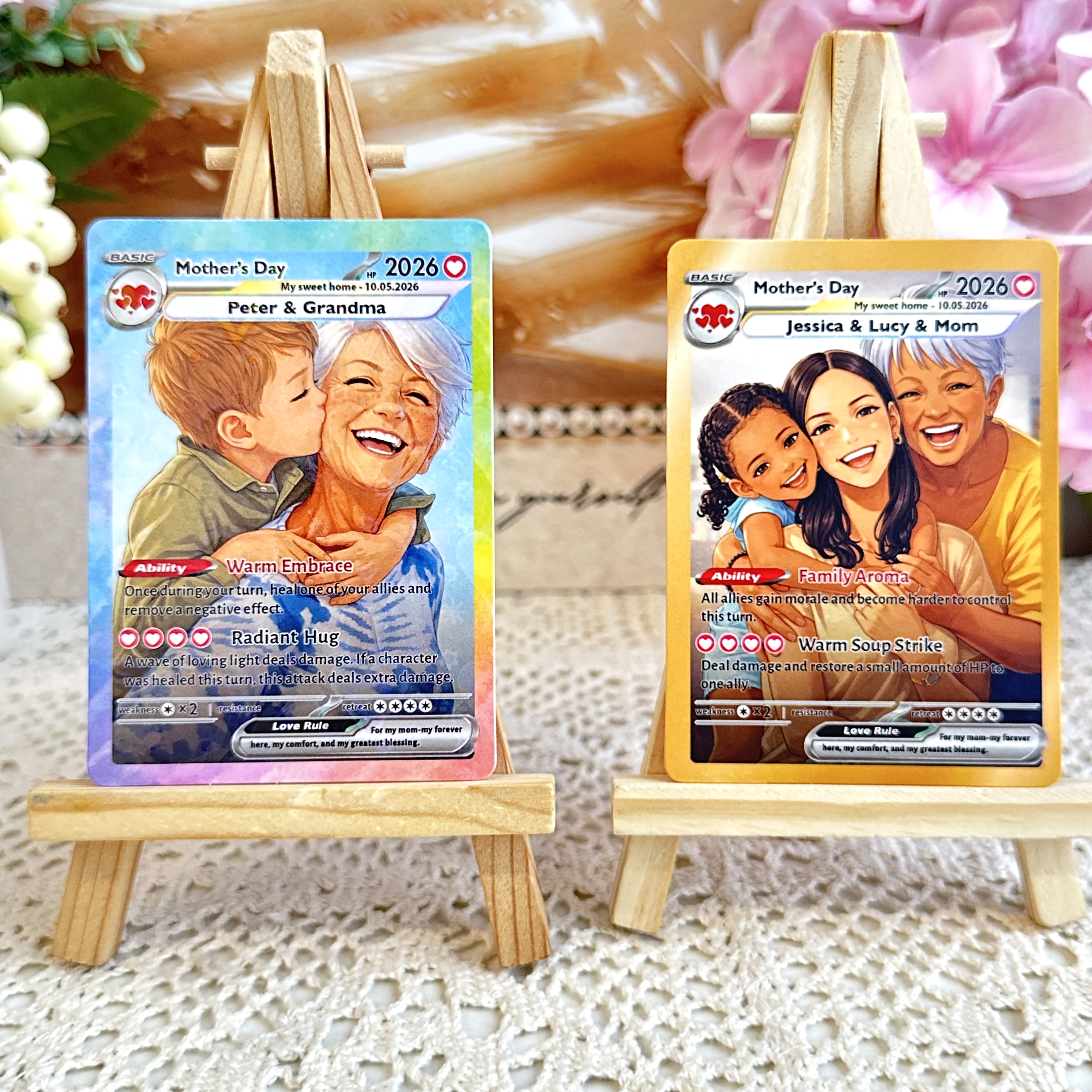 Custom Mother's Day Limited Edition Poke Cards