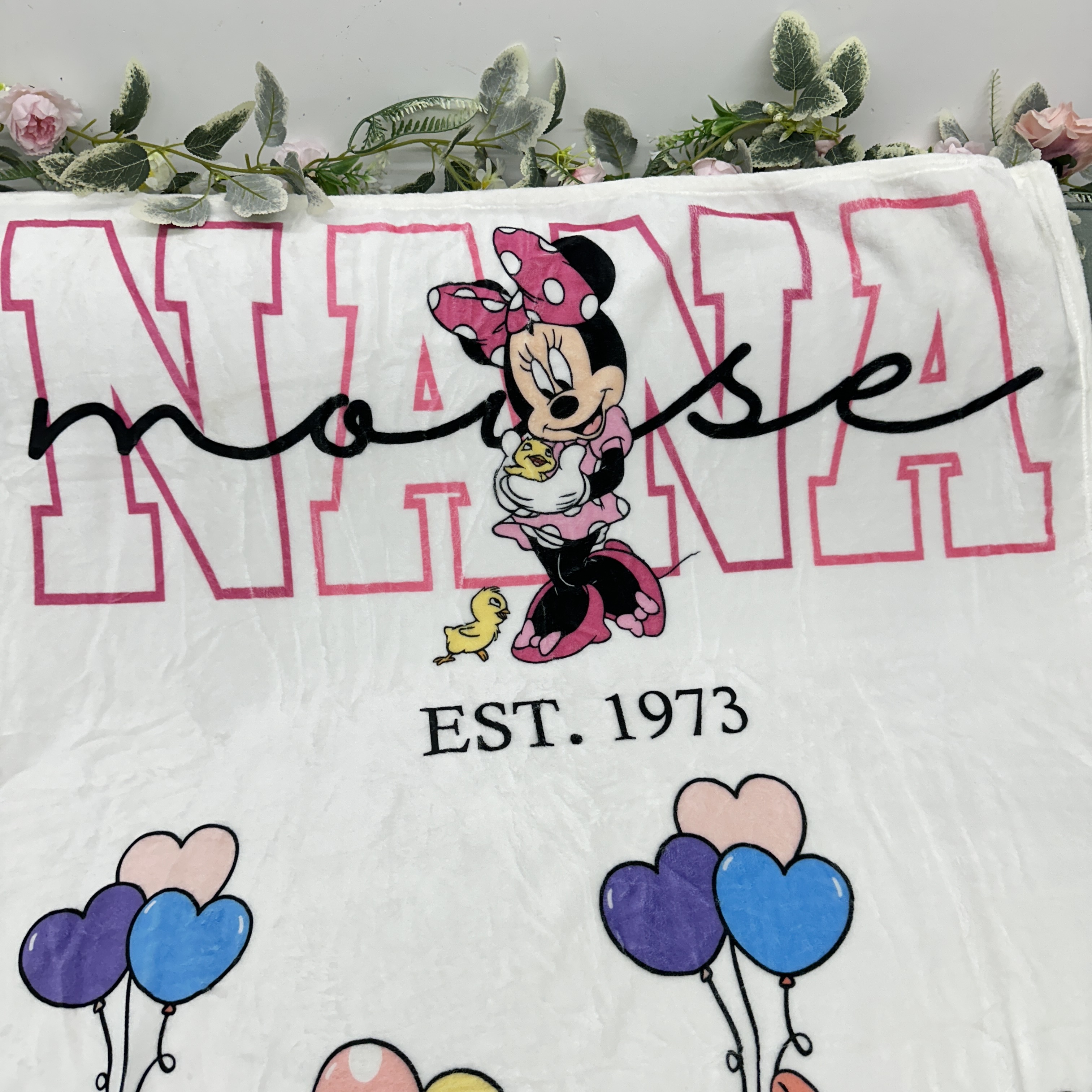 Custom MAMA Mouse Blanket With Kids Names