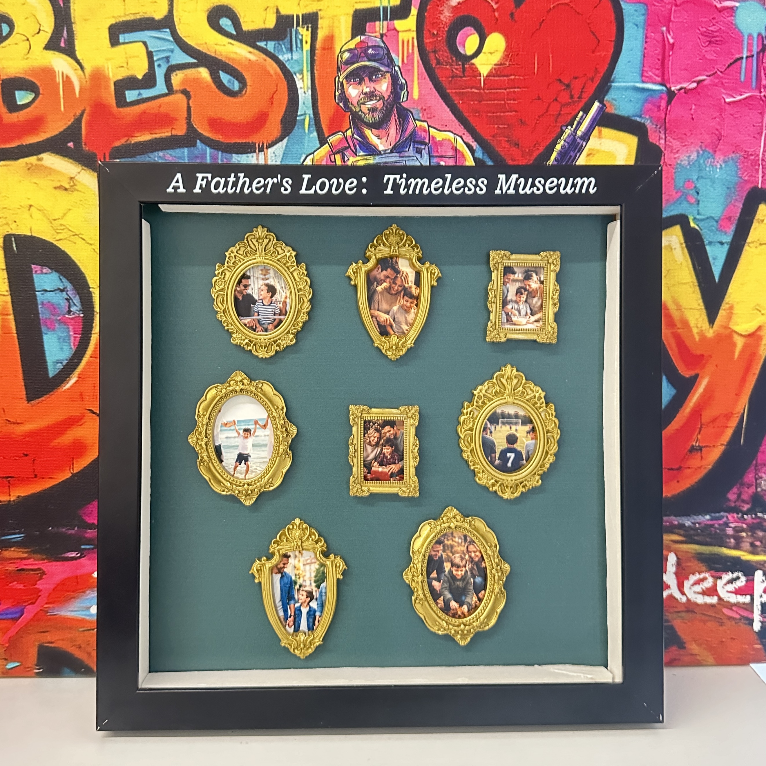Custom Mini Museum of Us Shadow Box Father's Gift 