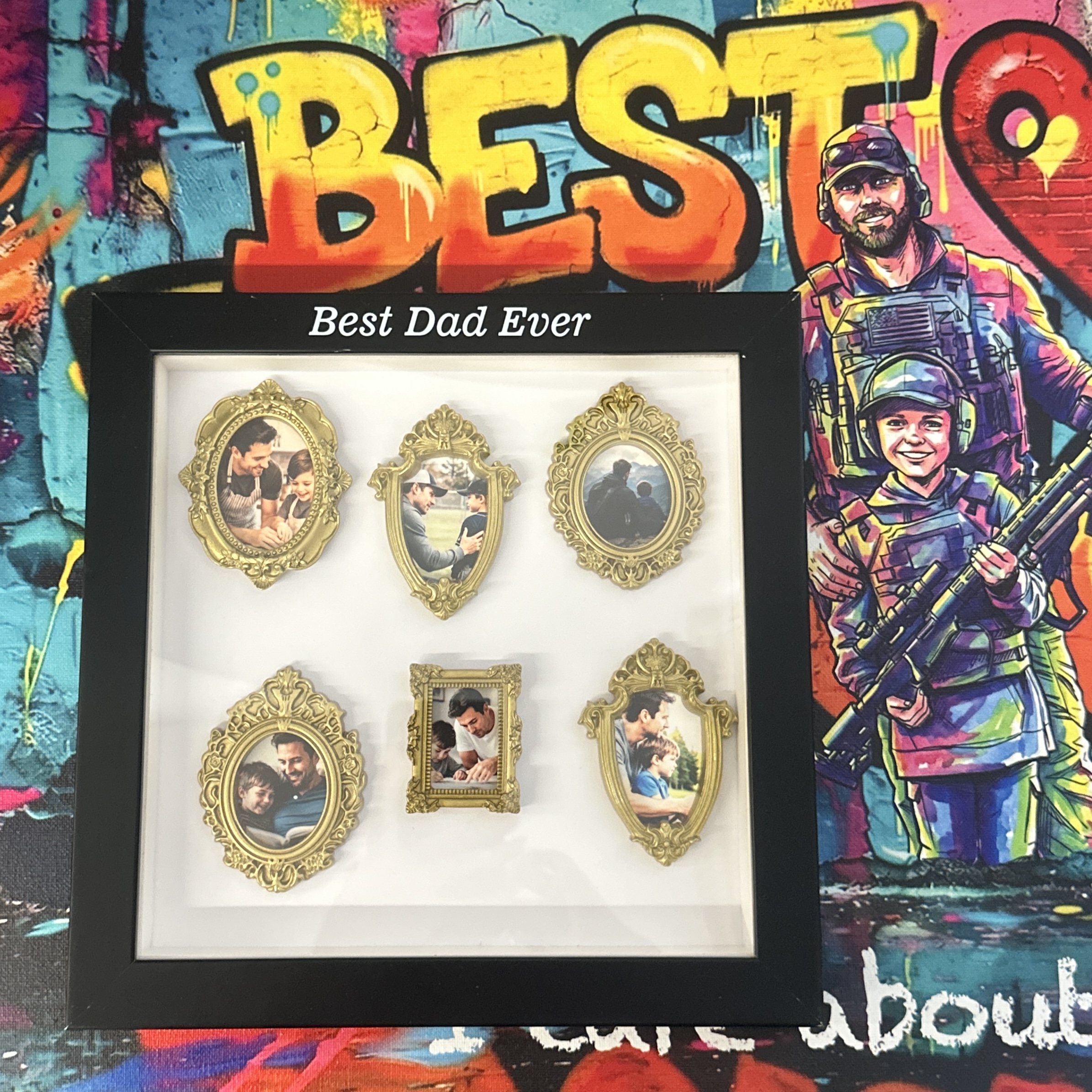 Custom Mini Museum of Us Shadow Box Father's Gift 