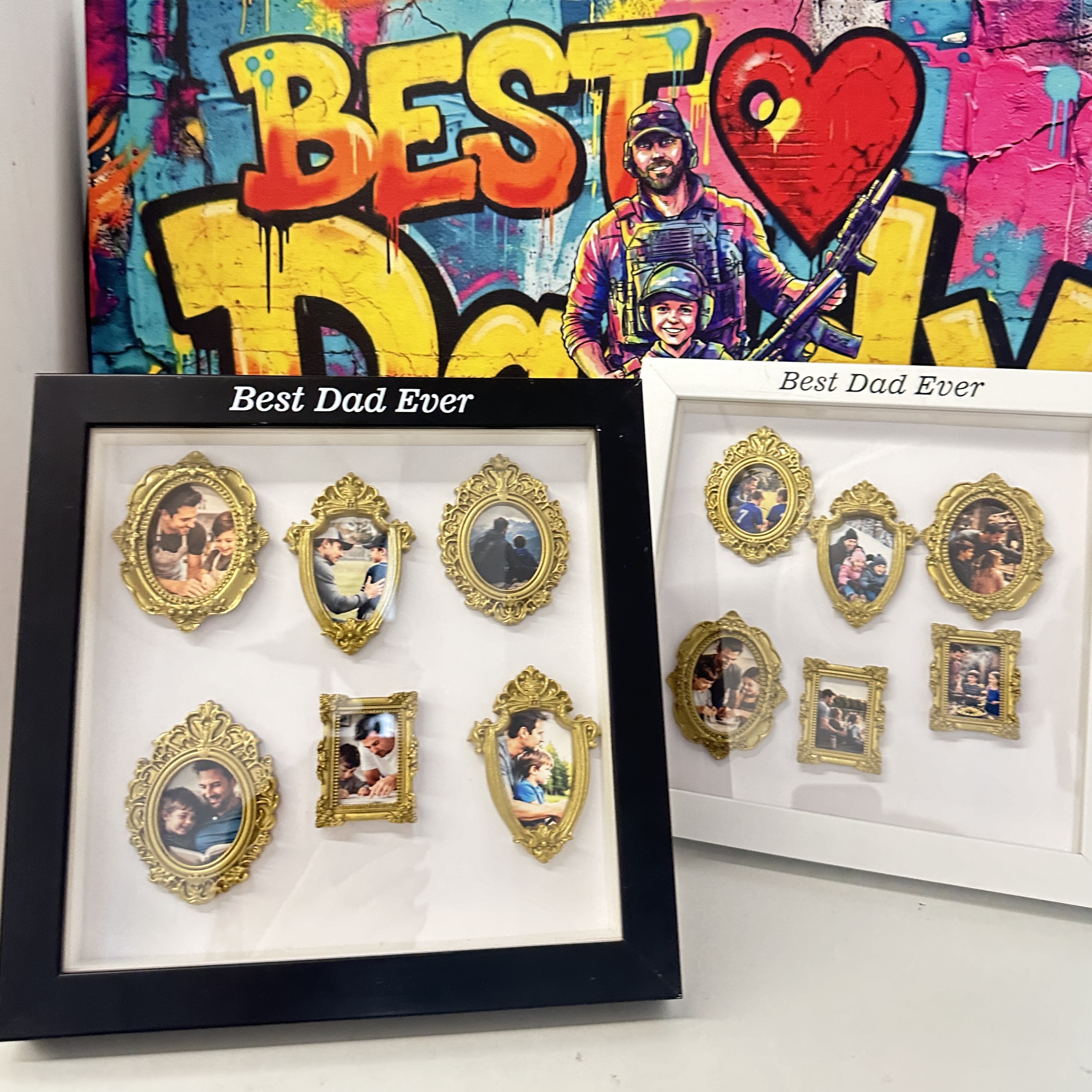 Custom Mini Museum of Us Shadow Box Father's Gift 